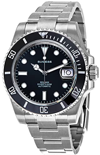 High-Beat 28800 bph Ocean Star 200M Wasserdichtigkeit 316L Edelstahl Keramik Lünette Automatik Mechanische Taucher Herren Armbanduhr SW116610LN, Silber, Armband