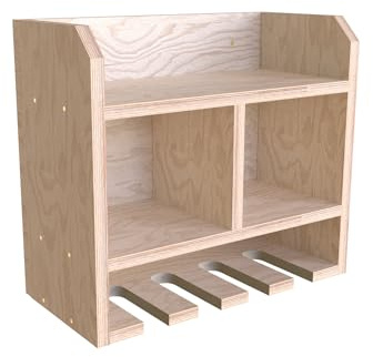 Arbor Garden Solutions Tooltrek1 Power Tool Organizer Storage Rack, Wall-Mount Drill Holder, Charging Station for 4 Power Drills