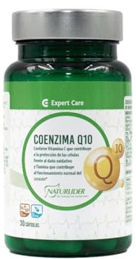 Naturlider - Coenzima Q10 con Propiedades Antioxidantes, Vitamina C - 30 Cápsulas