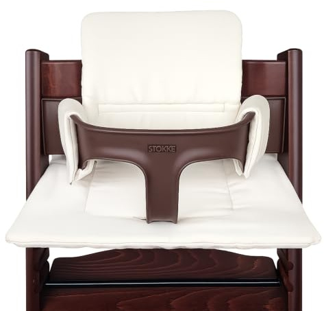 Shabany® Hochstuhl Sitzkissen 100% Bio Baumwolle | Classic Kissen Sitzbezug | Hochstuhlauflage | 2-teilig passend für Stokke Tripp Trapp Kinderhochstuhl |maschinenwaschbar | einfache Befestigung