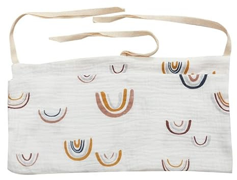 Bolsa organizadora for colgar en la cabecera Bolsa de almacenamiento for colgar junto a la cama Bolsa de almacenamiento for colgar junto a la cama Bolsillos de algodón de doble capa for cochecito Paña