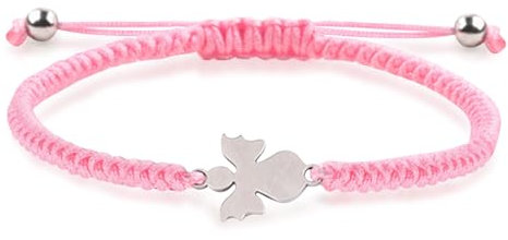 Schutzengel Armband Damen Mädchen, WGXIA Glücksbringer Freundschaftsarmbänder Schutzengel Kommunion Taufe Kinder Armbänder Geburtstag Geschenk für Frauen