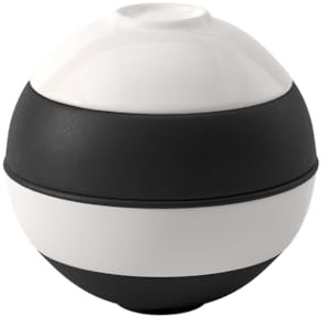Villeroy & Boch – La Petite Boule Black and White Snacking-Set 5 teilig Schwarz und Weiß, Spülmaschinenfest, Mikrowellensicher, Geschirrset Modern, Außergewöhnliches Geschirr, Deko, Premium Porzellan