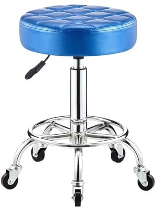 GTOULHH Bar Stühle Bar Stools Barhocker Mit Rollen, Drehbar, Höhenverstellbar, PU-Leder, Barstuhl, Büro-/Ladenhocker Mit Fußstütze Barhocker Outdoor(G)