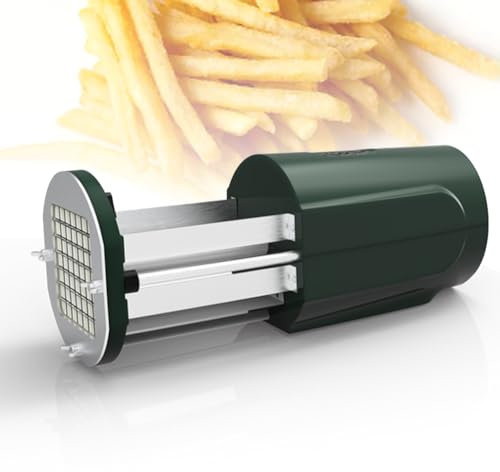 WXPXYBF Multifunktionaler elektrischer Gemüseschneider, elektrischer Pommes-Frites-Schneider, Kartoffelschneider für Gewerbe und Haushalt, mit 1/2 3/8 Zoll Klinge, für Haushaltsküchenrestaurants