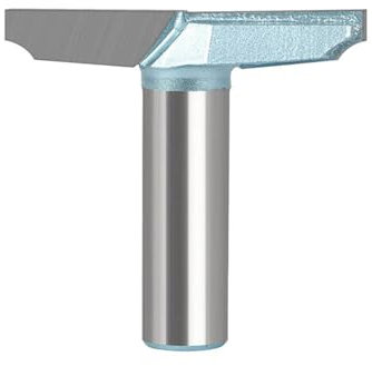 1pc 1/2 12mm Shank Inclined R Door Knife Router Bit 53mm Diameter Trim Carving Edging Woodworking Milling Cutter Bit Tool(12.7mm)