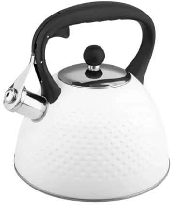 MIKONI Edelstahl Flötenkessel mit Pfiff Teekessel Wasserkessel 3L Wasserkocher für Induktionsherd, Gasherd und Elektroherd Pfeifkessel 7811