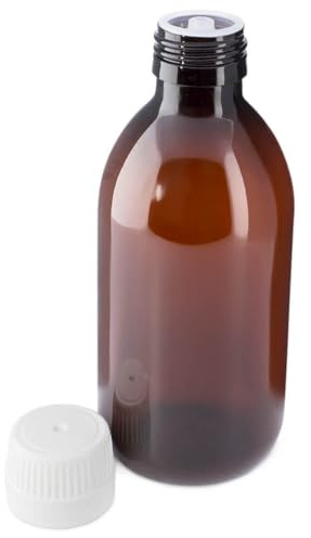 GRAN VELADA Bouteille 2 en plastique ambre | Bouchon à vis | Récipient huiles photosensibles | Idéal pour la conservation | Résistant et recyclable | PET | Utilisation polyvalente | Produit de qualité