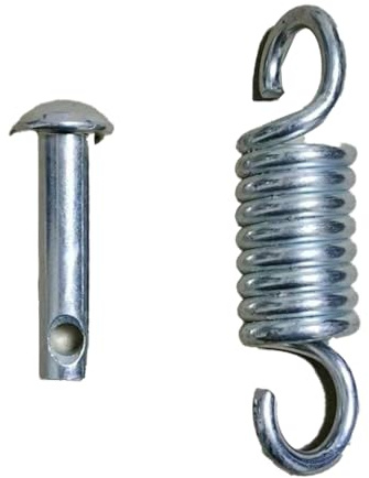 QUXVUIS 2X Gancho de extensión para suspensión de Porche, Resorte para Columpio, Juego 2, Ganchos Resorte para Silla Huevo Resistencia, Ganchos Metal para Columpios