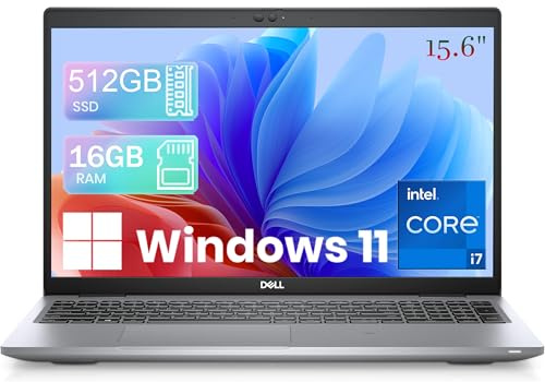 Dell Latitude 5520 Laptop 15.6 FHD Business Netbook i7, Intel Core i7-1165G7 up to 4.7GHz, 16GB RAM DDR4, 512GB SSD, HDMI, Backlit Keyboard Windows 11 Pro (Renewed)