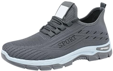 Dam, ortopedisk sko, damsneakers, sneakers, fritidsskor, utomhusskor, jogging, sneakers, fitness, sneakers, med valvstöd, skor, Färg: grå, 40 EU