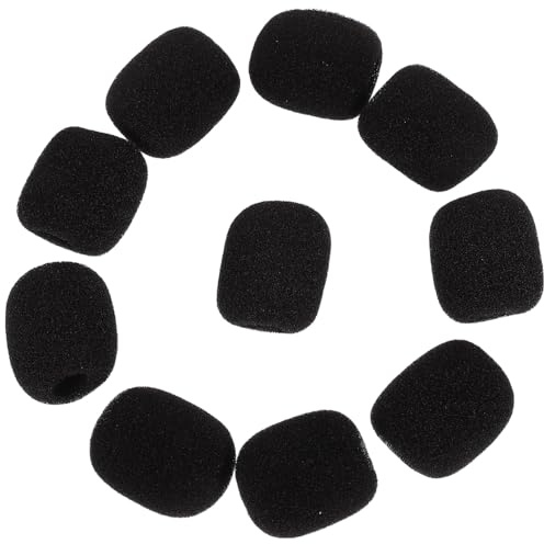 TOPBATHY 100pcs Blowout Mic Sponge Covers Lapel Wireless Headset Microphone Cover for Microphone Lavalier Windproof Protection
