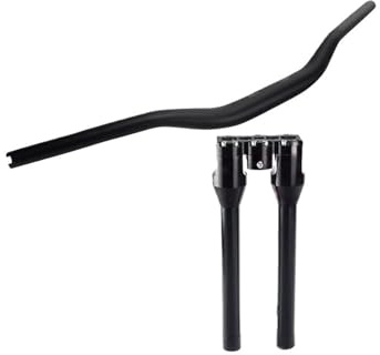 Moto Manubrio Riser Manubrio Nero 6 8 10 12 +1 Riser T Bar Morsetto Modulare Universale Per Low Rider Per Dyna Per Street Bob Per Bobber