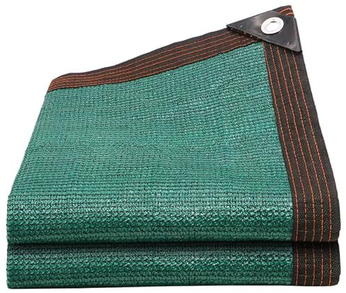 Telo Ombreggiante Verde 5x10m Rete Ombreggiante per Esterni Con Occhielli | 90% Sole/UV Protezione Tessuto Ombreggiantes Traspirante Hdpe Panno Vele Parasole per Giardino/Pergola/Piante Da Patio