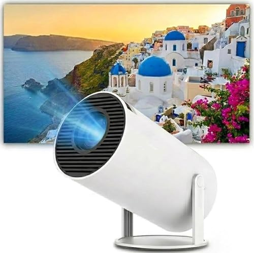 Cinemaster Pro - 4k Smart Projector,130 Giant Screen Home Cinema,With Wifi/Bluetooth/Usb/Hdmi,180° Flexible Projection,Hifi Stereo Sound,Ultra-Portable Design,Ultra Hd,Ideal For Movies,Gaming (A)