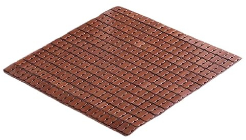 Kylande bambumatta för sommaren | andningsbar och slät vikbar sittdyna för bil, kontorsstol, säng och soffa | Justerbar storlek 90 x 90 cm