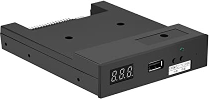 Mxtech USB-Emulator, einfache Installation 3,5-Zoll-720-KB-Diskettenlaufwerk-Emulator, schwarz für industrielle Steuergeräte