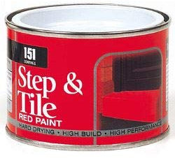 151 Step & Tile Paint, 0.18L, Red, Oil, Semi-Gloss, Indoor/Outdoor