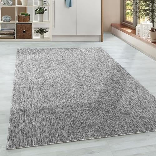 HomebyHome Tapis de salon gris clair, design chiné, extra doux, lavable, facile d'entretien, pour la cuisine, la salle à manger, le salon