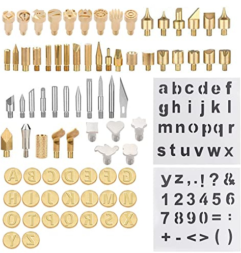 82 PCS Wood Burning Accessories for Pyrography Pen Wood Embossing Carving DIY Crafts
