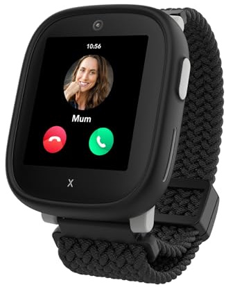 XPLORA X6 Play Kids Watch Phone 4G (Incl. SIM) - GPS, SOS, Calls, Messages | Calls, Messages, School Mode, SOS Function, GPS Location, Camera and Pedometer - Incl.3 months free subscription (BLACK)