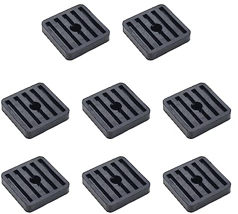 Pastlla Gummi-Isolator-Pads, Stoßdämpfer, Anti-Vibrationspads, Klimaanlage, Kondensator, Außenmaschine, Gummi-Absorber, Schallisolierung, stoßdämpfend, mechanische Vibrationsdämpfung, 8 Stück