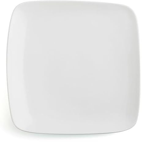 Ariane Plato Llano Vital Cuadrado Cerámica Blanco (30 x 22 cm) (6 Unidades)
