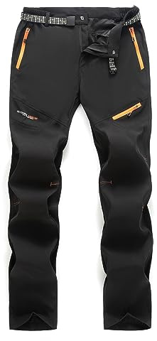 SUKUTU Hommes Pantalon de randonnée en Vrac Séchage Rapide Pantalon de Plein air Respirant Léger Pantalon de Trekking