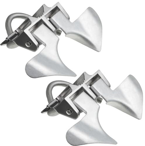 Tandefio 2 Stück Kettenglied-Zaun-Schmetterlingstorriegel aus verzinktem Stahl, Kettenglieder, Torschließer, Zaun, Torriegel für 3,5 cm Torrahmen und 6,5 cm Torpfosten, Silber