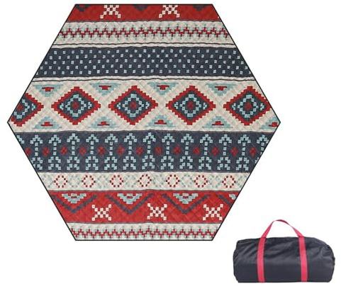 2pcs Picknickdecke Wasserdicht Tragbare Waschbar Extra Große Stranddecke Sandfrei Sanddurchlässig Campingdecke Isoliert Mit Tragegriff Perfekt Für Picknick Outdoor Camping Beach Park, 210cm,A