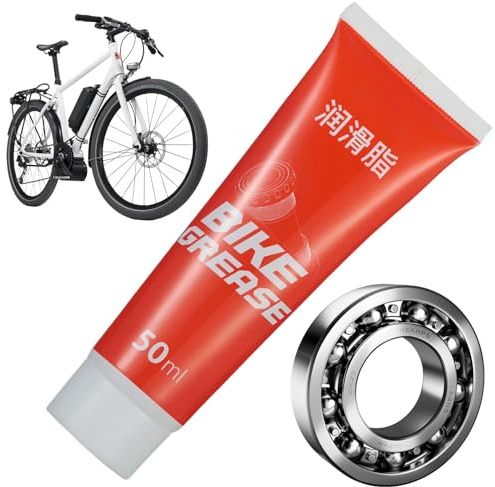 Fahrradfett – 50 ml Anti-Rutsch-Montagefett, Fahrrad-Montageschmieröl | Multifunktionales Maschinenschmieröl, Lagerfettschmiermittel, langlebige Montagefettversorgung für Kettenwellen-Radnabenrahmen