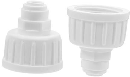 Happyyami Embout Brumisateur 1/4 Pouce en PP, Lot de 2, Connecteur de Brumisation d'eau pour Système de Brumisation et Arrosage Jardin, Anti-Fuite
