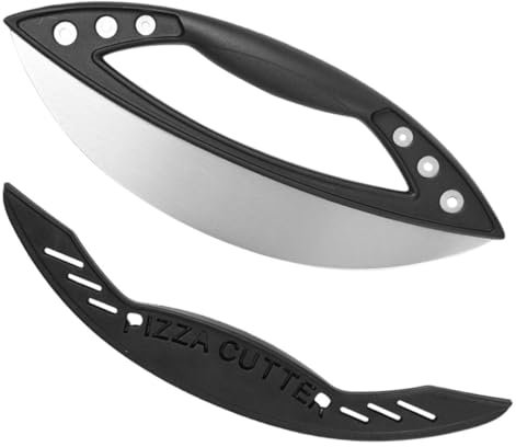 Cabilock Cortador de Pizza de Acero Inoxidable con Ruedas Cortador de Pizza Fácil de Cortar para La Cocina del Hogar