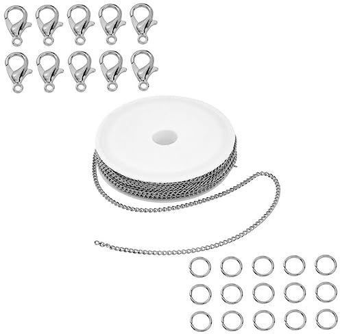 AUTSUPPL 1satz Schmuckherstellungszubehör Diy Lobster Clasps Eisenketten Und Offene Ringe Für Armbänder Und Halsketten Für Kreative Bastelprojekte