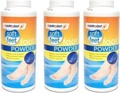GSV Essentials Foot Powder Talc, Eliminates Odour, Absorb Excess Moisture, Long Hours Of Standing, Exercising, Or Wearing Closed Shoes, Easy To Apply, Pack Of 3