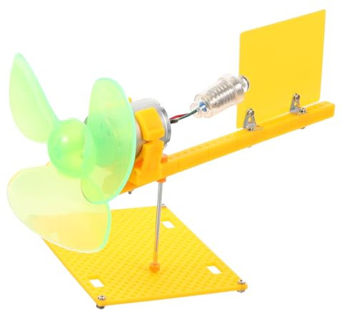 KOMBIUDA Kit Te Generatore Eolico Piccolo Motore Turbine Micro Ventola Per Esperimenti Scientifici e Educativi Giocattolo Stem Per Ragazzo Ragazza Ragazza Creativi e Apprendimento Manuale