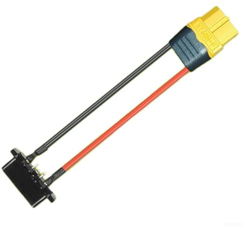 FACULX Electric Bike Battery Charging Cable 4Pin 5Pin To For XT60 Connector Compatible 30CM PVC Metal Wire For E-Bike Scooter Conversion Kit(4pin male+XT60)
