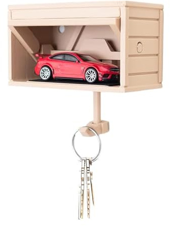 Zegaqae Bil garage nyckelhållare med öppen, nyckelhållare väggmontering, nyckelhållare för vägg, för vardagsrum, manchester organiserare