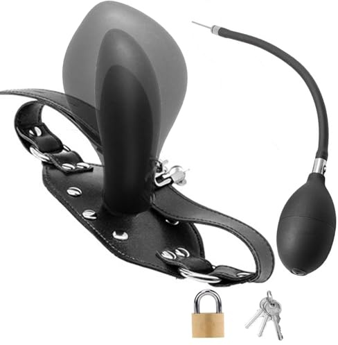 Knebel Mund Groß Aufpumpbar Bullet BDSM Knebel Sex SM Frau für Bondage Penisknebel Sm Mundknebel für Frauen Aufblasbarer Mundspreizer Fesseln Self Bondage Bdsms Spielzeug Extrem für Frauen Männer