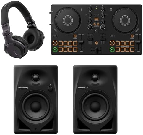 Pioneer DJ |AlphaTheta House Party Bundle: DDJ-FLX2, HDJ-CUE1, DM-40D