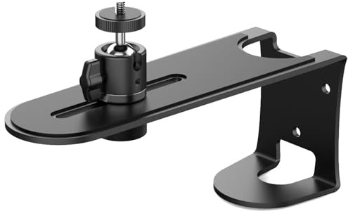 CHIZISX Adjustable 360 Rotating Projector Wall Mount Bracket 90° Tilt Heavy Duty Metal Ceiling Stand For Home Theater Office