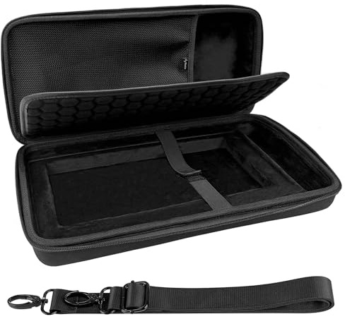 Musiin Premium DJ Controller Case Compatible with NI Traktor Z1 MK3,F1,X1 Smooth Double Zippers, Soft Mesh Pocket, Hard Shell Carrying Case with Strap Ideal for Studio Storage and Outdoor Performance