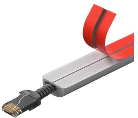 Canalina Passacavi da Pavimento 1pc 3/2/1m Pavimento Cavo di Copertura Autoadesiva Flessibile Condotto Elettrico Protezioni Cavi Maniche Accessorio Cablaggio Domestico(1m)