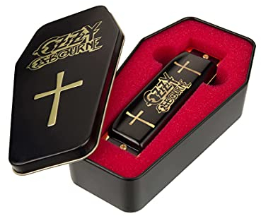 Hohner M666 Ozzy Osbourne Signature Harp, Schwarz-Gold