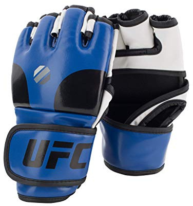 UFC MMA Martial Arts Training Gloves, Blue, Large/X-Large