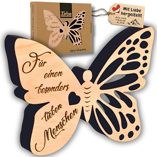 sagl.tirol® Schmetterling Geschenk aus Holz, besonderer Mensch Geschenk, toller Mensch Geschenk, Schmetterlinge Deko, Holz Geschenke, Butterflies, Geschenk für einen lieben Menschen