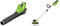 Greenworks Débroussailleuse à batterie G40LT et aspirateur-souffleur de feuilles GD40BV (Li-Ion 40 V 30cm largeur de coupe 7000 rpm 280 km/h vitesse de l'air sans batterie ni chargeur)