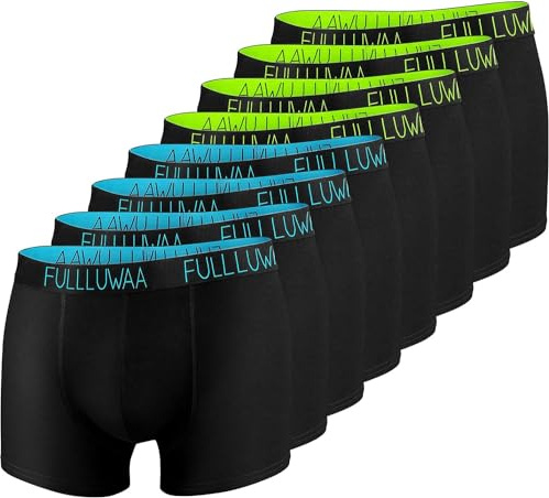 Fullluwaa Herrens Boxer Shorts 8-pack Briefs Bomull Herr Retro Shorts Boxer Underkläder S, M, L, XL, XXL, XXXL