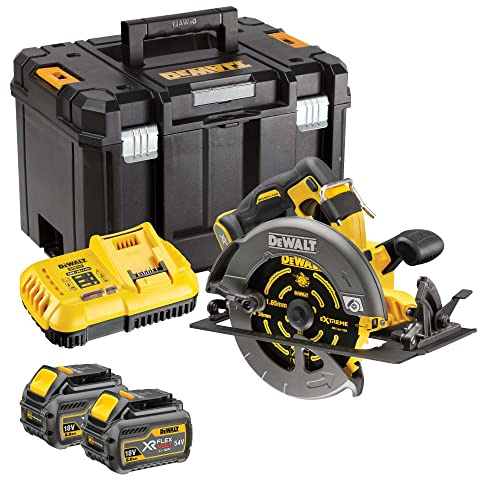DeWalt DCS579T2 54v 190mm XR FlexVolt High Power Circular Saw 2 x 6.0Ah Battery