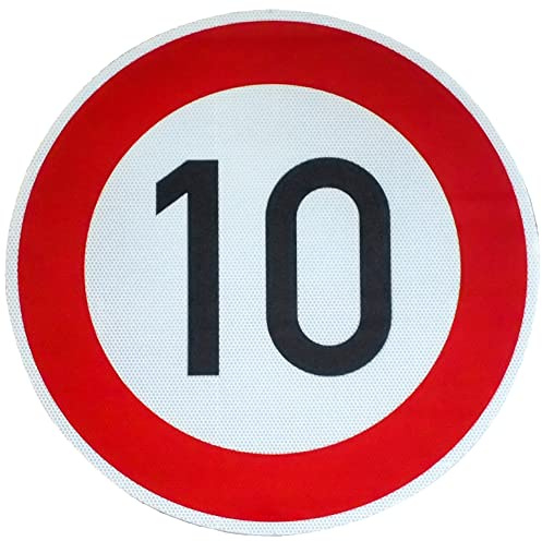 Original Verkehrsschild RA2 Nr. 274-10 Zulässige Höchstgeschwindigkeit 10 km/h 600 mm StVO RSA-21 RAL Straßenschild Baustellenschild Verkehrszeichen Verkehrsschilder Straßenschilder Schild Schilder